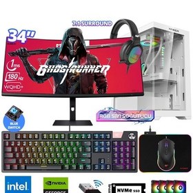 Resim Xaser Delux X103 i5-14400F 16 GB 512 GB M.2 NVMe SSD 12 GB RTX3060 34" Free Dos Masaüstü Oyuncu Bilgisayarı 