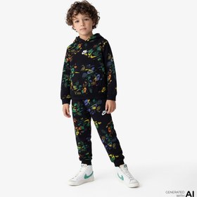 Resim Nike Fly Knit Çocuk Siyah Eşofman Altı 