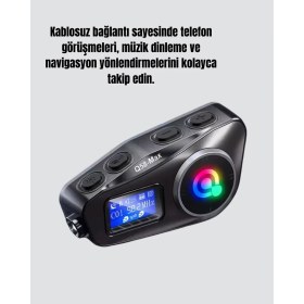 Resim Pileli Store 500 Metre Interkom Mesafeli Kask Kulaklığı Gürültü Engelleyici 