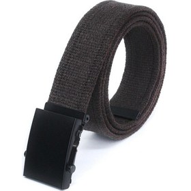 Resim Livize Unisex Siyah Tokalı Kolon Kemeri 4Cm Kahverengi Kahverengi 