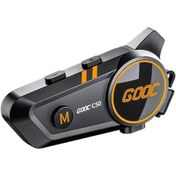Resim Gooc C50 Motosiklet Intercom IP67 1500 Mah Rgb Işıklı Kask Bluetooth Kulaklık 