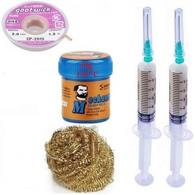 Resim Havya Ucu Temizleme Lehim Solder Paste 138 C 42g Flux Lehim Toplama Cp-2015 Lehim Emme Teli 2,0 Mm St03 