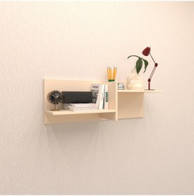 Resim Rafkestir Hornor Duvar Rafı Krem ( Parlak ) 