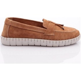 Resim Dgn P39 Kadin İp Desenli Comfort Ayakkabi P39-1512-R1783 Taba Süet 