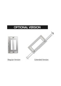 Resim Pazly Paslanmaz Çelik Delik Kılavuzu Mobilya Kolu & Çekmece Montajı İçin 4.6mm Delikli Ahşap Delme Aracı 170/250mm 