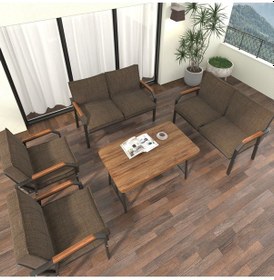 Resim Mygusi Hayal Kanepe Koltuk Takımı Metal - 2+2+1+1+masali Kahve 