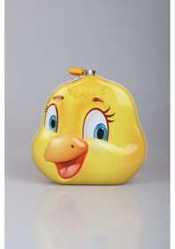 Resim Dekomus İle Özel Tasarım "yellow Kanarya" Kilitli Kumbara 1907 Acı Kahverengi 