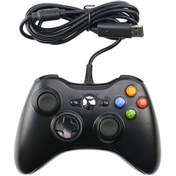 Resim Xbox360 İçin Usb 2.0 Kablolu Denetleyici Gamepad, Tak Ve Çalıştır, Kablo Uzunluğu: 2.5m Siyah 