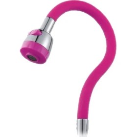 Resim Qniay Oynar Başlıklı Spiral Üzeri Silikon Renkli Esnek Eviye Musluk Başlığı 