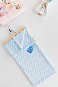 Resim Babymod Nohut Desenli Bebek Battaniyesi Mavi-80 X 100 