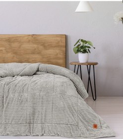 Resim Cotton Box Wave Çift Kişilik Yorgan Gri 195x215 Cm Gri 