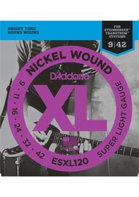 Resim D'addario Esxl120 Elektro Gitar Tel Seti. Xl. 9-42. Nıckel Wound. 