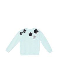 Resim Denokids Mshb&g Çiçekler Kız Çocuk Mint Sweatshirt Çok Renkli 