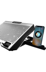 Resim Givecool S608 8 Fan Rgb Laptop Soğutucu Standı 12-17' Inc Uyumlu Ayarlanabilir Yükseklik, Çift USB Port, Rgb Aydınlatma 