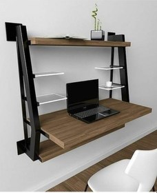 Resim Umutpark Umutpark Metal Ahşap Çalışma Masası. Siyah 