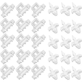 Resim 30 Adet Kapı Paneli Kalıplama Klipsi W124 S124 W201 A124 C124 1993 0019884981 0019885181 P20250110179 Beyaz İçin Uygundur. 