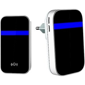 Resim Gajeena Ml006 Avrupa Tipi Kendinden Enerji Üreten Kablosuz Zili - 4 Ses Seviyesi, Led Işık, Su Geçirmez, Direk Kullanıma Hazır 