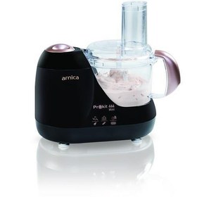 Resim Arnica Prokit 444 Mini Mutfak Robotu Siyah Rose 