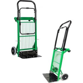 Resim Stilmax Yükseklik Ayarlı Çok Fonksiyonlu Portatif Katlanır Koli Yük Paket Taşıma El Arabası 100KG 