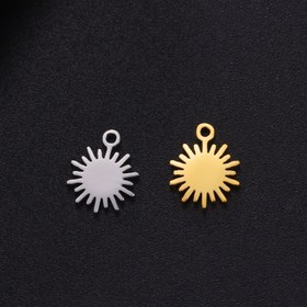Resim 5 Adet Ayçiçeği Paslanmaz Çelik Altın Renkli İrlanda Düğümü Sunflower Ağaç Kurdele Kolye Ucu DIY Takı Yapım Aksesuarları Sevimli Dekorasyon 