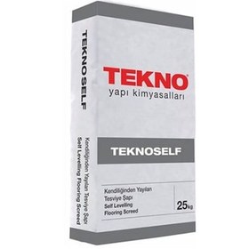 Resim Teknoself Kendiliğinden Yayılan Tesviye Şapı - 25 Kg 