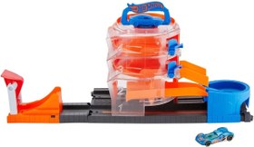 Resim Hot Wheels Tekerlekli Yarış Dünyası Oyun Seti Parkurda Dönüş Macerası FNB15-GBF95 