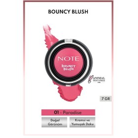 Resim Note Cosmetics Bouncy Blush Yumuşak Kremsi Allık - 01 Paradise 01 