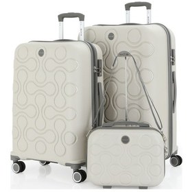Resim Mçs Polipropilen 3lü Valiz Seti Büyük & Orta & Makyaj V376 S23sy1000051-set 00424 3'lü Set Çok Renkli 