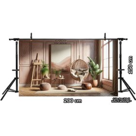 Resim Venspor Modern ve Zarif Salon Arkaplanı, 200x150cm, Fon, Duvar Örtüsü 