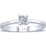 Resim Lova D Renk 0,18 Karat Pırlanta Tektaş Yüzük - 1010145 