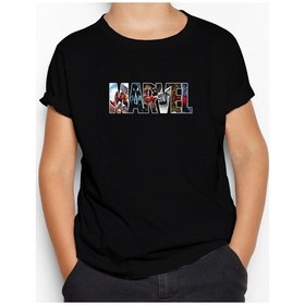 Resim Marvel Spiderman In Post Siyah Çocuk Tişört Siyah 