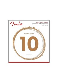 Resim Fender 0730860402 860xl Phosphor Bronze Dura-tone Kaplamalı Akustik Gitar Teli 10-48 Extra Light Kaplamalı Set Rahat Çalım Ve Uzun Süre Değişmeyen Ton 