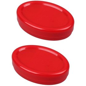 Resim Ganzhoushop Ofis Kırtasiye Kağıt Klips Düzenleyici Masa İçin Kırmızı 11x7.5x3cm Manyetik Tasarım 2 Adetkırmızı 