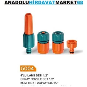 Resim Otomatik Bahçe Musluk Ve Batarya Baglantı Adaptörü 4 Parça Set 