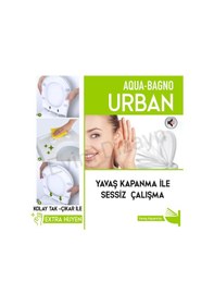Resim Aqua Bagno Urban Yavaş Kapanan Klozet Kapağı 