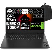 Resim Omen 17-DB0019NT 7 8845HS 32GB DDR5 4TB SSD 8GB-RTX4070 17.3 Inç 144HZ 7MS FHD Windows 11 Pro A44QQEAP03 + ZettaÇNT HP