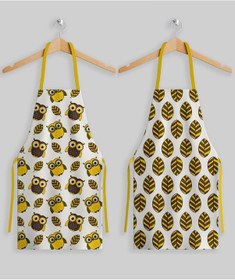 Resim Baykuş Desen 2'li Mutfak Önlüğü Seti 