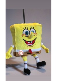 Resim Sünger Bob Peluş Oyuncak Burunlu Hediyelik Uyku Arkadaşı 30 Cm Sarı 