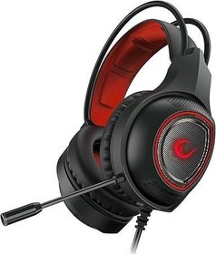 Resim RAMPAGE RM-K23 MISSION KIRMIZI GAMİNG OYUNCU MİKROFONLU KULAKLIK 