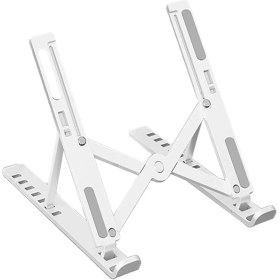Resim Microcase Macbook Notebook Laptop Tablet Plastik Stand Masaüstü Tutucu 10-15.6 Inch - AL3108 Beyaz 
