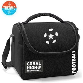 Resim Coral High Erkek Çocuk Beslenme Çantası - Thermo - Siyah Beyaz Futbol Siyah - Beyaz 