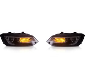 Resim Voklswagen Polo 2010-2017 İçin Audi Dizayn Led Far 