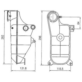Resim Mercedes 200e W124 Yedek Su Deposu 1988-1993 Mahle Crt119000s 