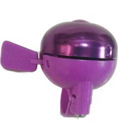 Resim Güçlü Bisiklet Motosiklet Bisiklet Zili Plastik Gövde Alüminyum Çan Yüksek Sesli Zil Elma Model Mor Renk 