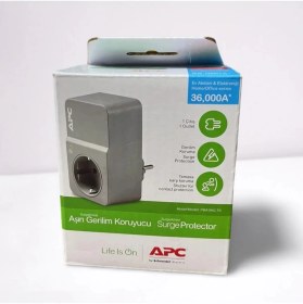 Resim Schneider APC SurgeArrest Tekli Elektrik Prizi Akım Koruma Özelliğiyle Ev & Ofis Uyumlu Kolay Montaj 