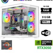 Resim Xaser Narnia X60 R5 5500 16 GB 512 GB M.2 Nvme SSD RTX3050 Free Dos Masaüstü Oyuncu Bilgisayarı 