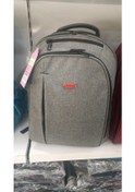 Resim 5 Bölmeli Suya Dayanıklı Notebook Bölmeli Okul Sırt Çantası 8040-gri 