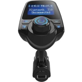 Resim Hello T10 Usb-Sd-Aux-Bluetooth Destekli 2.1A Fm Transmitter 