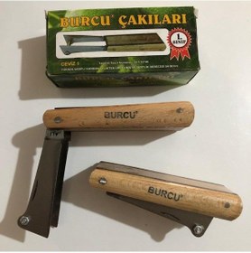 Resim Çift Ağızlı Ceviz Için Burcu Aşı Bıçağı Çakısı 
