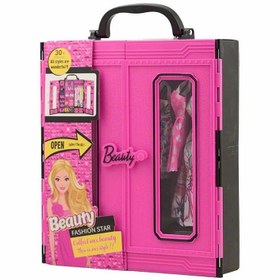 Resim Pembe Gardrop Beauty Fashion Çantalı Giysi Dolabı 30+ Kıyafet Ayakkabı 